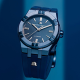  Shop Authentic Maurice Lacroix Automatic PVD Limited Edition Blue Dial Blue Silicon Strap Watch For Men - AI6007-PVC00-430-4 - Luxxuri