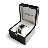  Shop Authentic Maurice Lacroix Aikon Automatic Chronograph Black Dial Black Leather Strap Watch for Men - AI1808-SS000-330-2 - Luxxuri