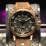  Shop Authentic Maurice Lacroix Pontos Diver Limited Edition Black Dial Brown Leather Strap Watch For Men - PT6248-BRZ01-330-3 - Luxxuri
