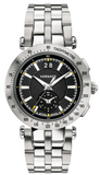  Shop Authentic Versace V-Race Sport Black Dial Silver Steel Strap Watch for Men - VAH010016 - Luxxuri