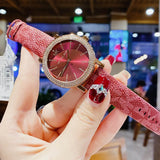  Shop Authentic Michael Kors Corey Crystals Red Dial Red Leather Strap Watch for Women - MKO1025 - Luxxuri