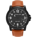  Shop Authentic Michael Kors Paxton Analog Black Dial Brown Rubber Strap Watch For Men - MK8502 - Luxxuri