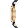  Shop Authentic Michael Kors Averi Gold Dial Navy Blue Leather Strap Watch for Women - MK2526 - Luxxuri