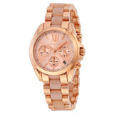  Shop Authentic Michael Kors Bradshaw Chronograph Pink Dial Two Tone Steel Strap Watch For Women - MK6830 - Luxxuri