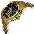  Shop Authentic Michael Kors Brecken Chronograph Quartz Black Dial Gold Steel Strap Watch For Men - MK8481 - Luxxuri