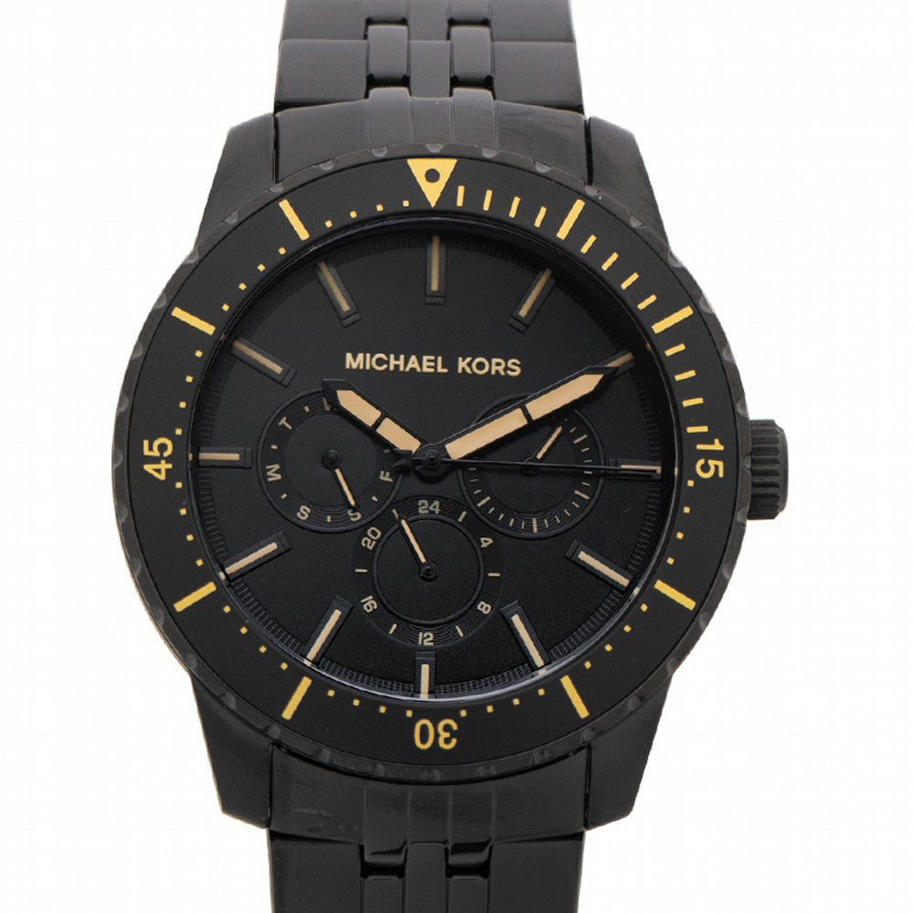  Shop Authentic Michael Kors Cunningham Chronograph Black Dial Black Steel Strap Watch For Men - MK7157 - Luxxuri