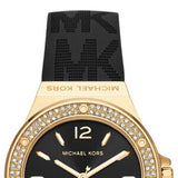  Shop Authentic Michael Kors Mini Lennox Quartz Black Dial Black Silicone Strap Watch For Women - MK7281 - Luxxuri