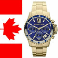  Shop Authentic Michael Kors Everest Chronograph Blue Dial Gold Steel Strap Watch for Women - MK5754 - Luxxuri