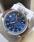  Shop Authentic Michael Kors Gage Chronograph Blue Dial Brown Leather Strap Watch For Men - MK8362 - Luxxuri