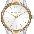  Shop Authentic Michael Kors Layton Quartz Silver Dial Two Tone Steel Strap Watch For Women - MK6899 - Luxxuri