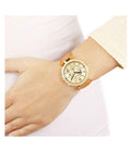  Shop Authentic Michael Kors Parker Champagne Dial Orange Leather Strap Watch for Women - MK2279 - Luxxuri
