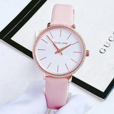  Shop Authentic Michael Kors Pyper Analog White Dial Pink Leather Strap Watch For Women - MK2803 - Luxxuri