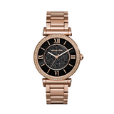  Shop Authentic Michael Kors Catlin Black Diamonds Dial Rose Gold Steel Strap Watch for Women - MK3356 - Luxxuri