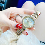  Shop Authentic Michael Kors Melissa Quartz Gold Dial Gold Steel Strap Watch for Women - MK4368 - Luxxuri