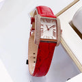  Shop Authentic Michael Kors Emery Quartz Diamonds Silver Dial Red Leather Strap Watch For Women - MK4689 - Luxxuri