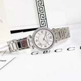  Shop Authentic Michael Kors Parker Three Hand Mother of Pearl White Dial Silver Steel Strap Watch For Women - MK4694 - Luxxuri