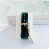  Shop Authentic Michael Kors Emery Quartz Diamonds Green Dial Green Leather Strap Watch For Women - MK4697 - Luxxuri