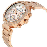  Shop Authentic Michael Kors Parker White Dial with Diamonds Rose Gold Steel Strap Watch for Women - MK5491 - Luxxuri