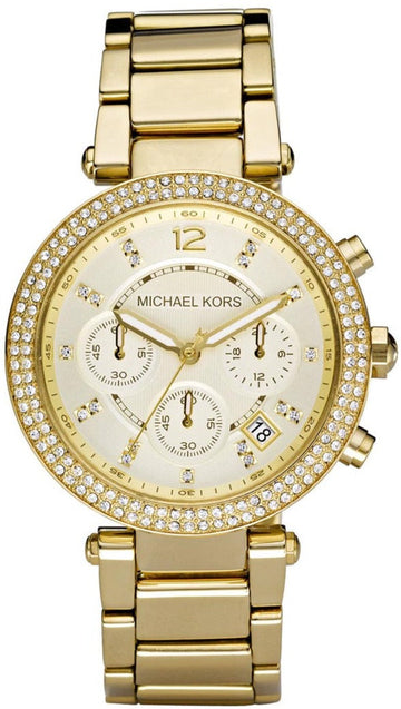  Shop Authentic Michael Kors Parker White Dial Gold Steel Strap Watch for Women - MK6056 - Luxxuri