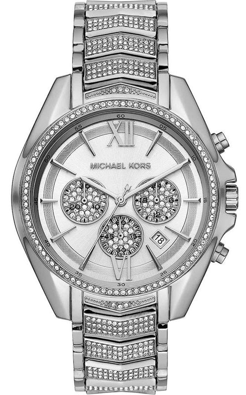  Shop Authentic Michael Kors Whitney Chronograph Crystals Silver Dial Silver Steel Strap Watch For Women - MK6728 - Luxxuri