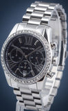  Shop Authentic Michael Kors Lexington Chronograph Black Dial Silver Steel Strap Watch For Women - MK7277 - Luxxuri
