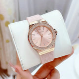  Shop Authentic Michael Kors Mini Lennox Three-Hand Rose Gold Dial Pink Silicone Strap Watch For Women - MK7282 - Luxxuri