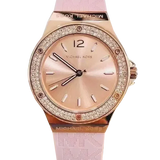  Shop Authentic Michael Kors Mini Lennox Three-Hand Rose Gold Dial Pink Silicone Strap Watch For Women - MK7282 - Luxxuri