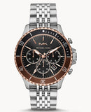  Shop Authentic Michael Kors Bayville Chronograph Black Dial Silver Steel Strap Watch For Men - MK8725 - Luxxuri