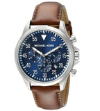 Shop Authentic Michael Kors Gage Chronograph Quartz Black Dial Brown Leather Strap Watch For Men - MK8333 - Luxxuri