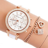  Shop Authentic Michael Kors Parker White Dial Two Tone Steel Strap Watch for Women - MK5774 - Luxxuri
