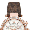  Shop Authentic Michael Kors Parker Chronograph White Dial Brown Leather Strap Watch For Women - MK6917 - Luxxuri