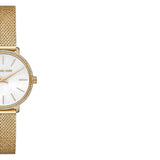  Shop Authentic Michael Kors Pyper Quartz Mother of Pearl White Dial Gold Mesh Bracelet Watch For Women - MK4619 - Luxxuri