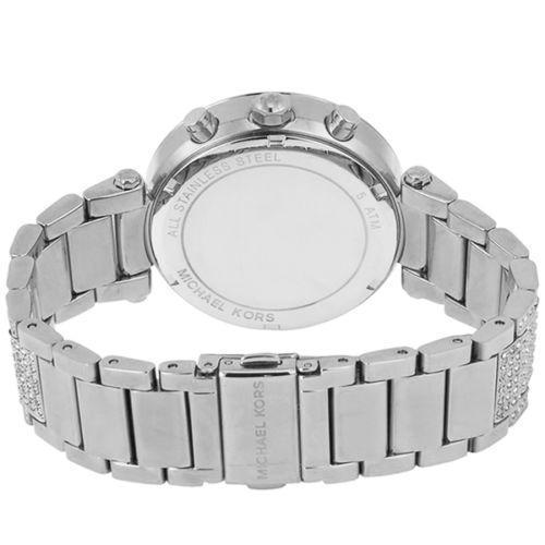  Shop Authentic Michael Kors Parker Mother of Pearl Dial Diamonds Silver Steel Strap Watch for Women - MK5572 - Luxxuri