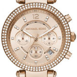  Shop Authentic Michael Kors Parker Chronograph Rose Gold Dial Two Tone Steel Strap Watch For Women - MK6832 - Luxxuri