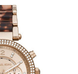  Shop Authentic Michael Kors Parker Chronograph Rose Gold Dial Two Tone Steel Strap Watch For Women - MK6832 - Luxxuri