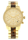  Shop Authentic Michael Kors Ritz Gold Dial Two Tone Steel Strap Watch for Women - MK6322 - Luxxuri