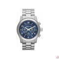  Shop Authentic Michael Kors Stop Hunger Chronograph Blue Dial Silver Steel Strap Watch for Men - MK8314 - Luxxuri