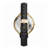  Shop Authentic Michael Kors Slim Runway Quartz Gold Dial Black Leather Strap Watch For Women - MK2392 - Luxxuri