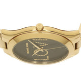  Shop Authentic Michael Kors Slim Runway Black Dial Gold Steel Strap Watch for Women - MK3803 - Luxxuri