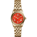  Shop Authentic Michael Kors Lexington Quartz Orange Dial Gold Steel Strap Watch For Women - MK3284 - Luxxuri