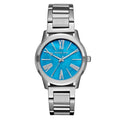 Shop Authentic Michael Kors Hartman Quartz Blue Dial Silver Steel Strap Watch For Women - MK3519 - Luxxuri