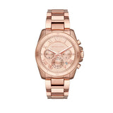  Shop Authentic Michael Kors Brecken Chronograph Quartz Rose Gold Dial Rose Gold Steel Strap Watch For Women - MK6367 - Luxxuri