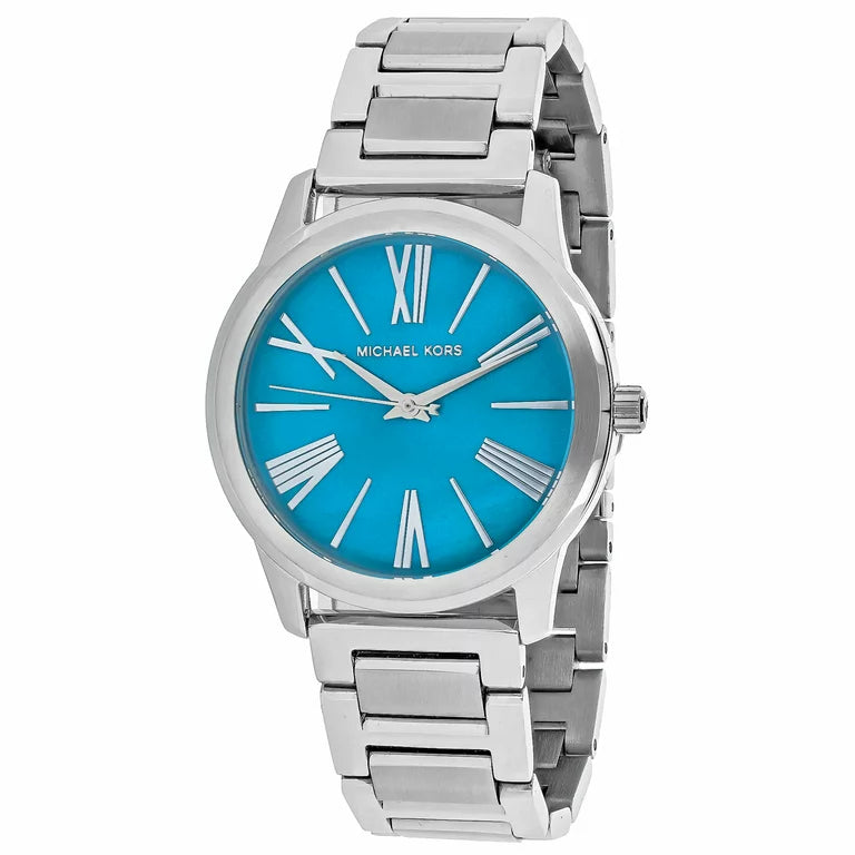  Shop Authentic Michael Kors Hartman Quartz Blue Dial Silver Steel Strap Watch For Women - MK3519 - Luxxuri