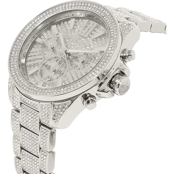  Shop Authentic Michael Kors Wren Chronograph Crystals Silver Dial Silver Steel Strap Watch For Women - MK6317 - Luxxuri