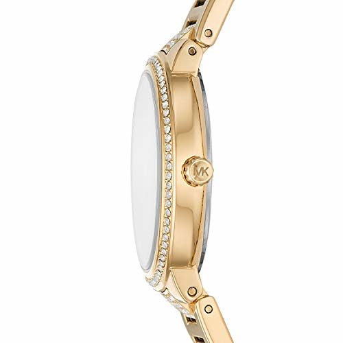  Shop Authentic Michael Kors Gabbi Crystals Gold Dial Gold Steel Strap Watch For Women - MK3985 - Luxxuri