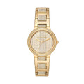  Shop Authentic Michael Kors Gabbi Crystals Gold Dial Gold Steel Strap Watch For Women - MK3985 - Luxxuri
