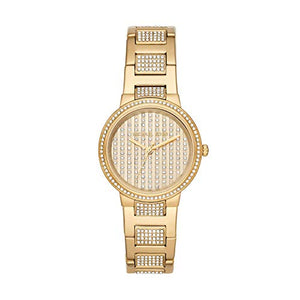  Shop Authentic Michael Kors Gabbi Crystals Gold Dial Gold Steel Strap Watch For Women - MK3985 - Luxxuri