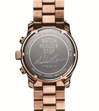  Shop Authentic Michael Kors Runway Stop Hunger Quartz Blue Dial Rose Gold Steel Strap Watch For Men - MK8358 - Luxxuri