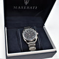 Shop Authentic Maserati Trimarano Chronograph Black Dial Silver Stainless Steel Strap Watch For Men - R8873632003 - Luxxuri