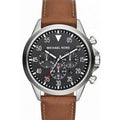  Shop Authentic Michael Kors Gage Chronograph Quartz Black Dial Brown Leather Strap Watch For Men - MK8333 - Luxxuri
